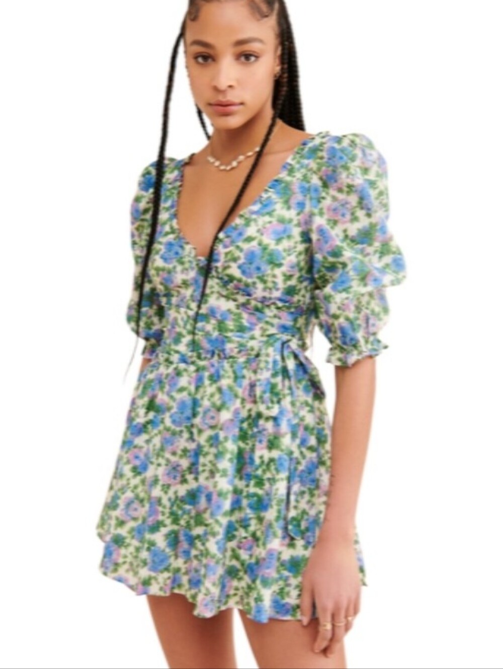 For Love & Lemons Bridget Floral Mini Dress